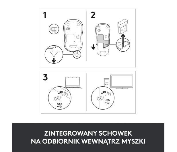 LOGITECH M185 GREY 910-002238 - 69022 - zdjęcie 16